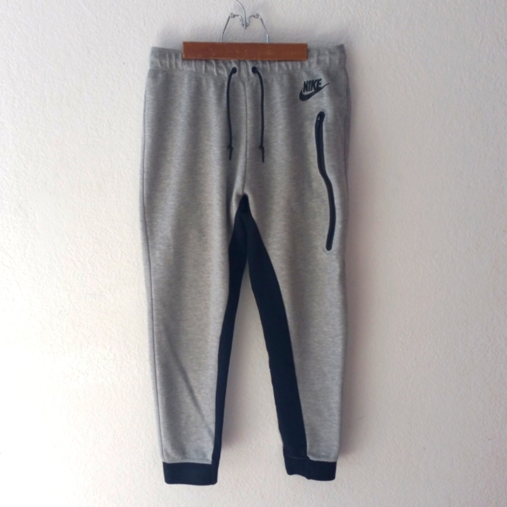 Nike Gray and Black Track Pants